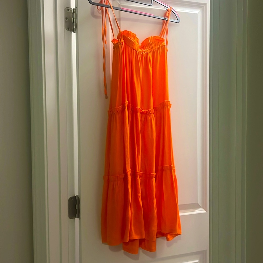 Shein Orange Midi Dress